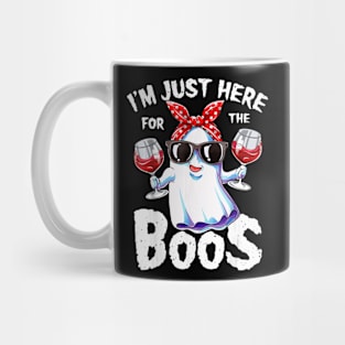 I'm Just Here For He Boos Funny Halloween Drinking Mug